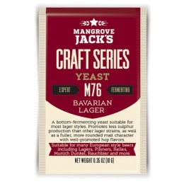 Дрожжи низового брожения "Bavarian Lager Yeast" M76 10 гр. Mangrove Jacks (Новая Зеландия)
