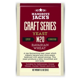 Дрожжи верхового брожения "Bavarian Wheat Yeast" M20 10 гр. Mangrove Jacks (Новая Зеландия)