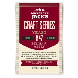 Дрожжи верхового брожения "Belgian Abbey Yeast" M47 10 гр. Mangrove Jacks (Новая Зеландия)