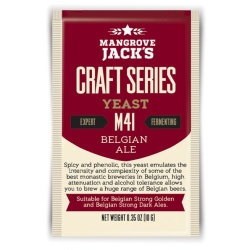 Дрожжи верхового брожения "Belgian Ale Yeast M41" 10 гр. Mangrove Jacks (Новая Зеландия)