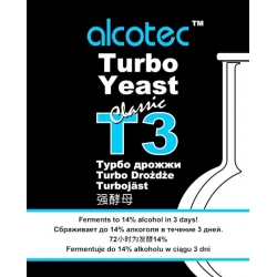 Спиртовые дрожжи Alcotec Turbo 3, 120 гр. (Англия)