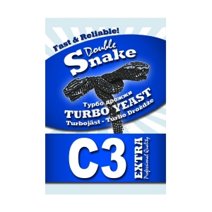 Спиртовые дрожжи Double Snake C3 Turbo 90 гр. (Англия)