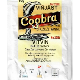 Дрожжи винные COOBRA JÄST VITVIN 10гр (белое вино)