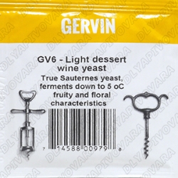 Винные дрожжи Gervin GV6 Light Dessert Wine