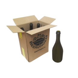 Бутылки шампанские Beervingem 0,75 л, 6 шт в картонной коробке