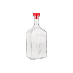Бутылка стеклянная "Магарычок" с пробкой, 1,2 л