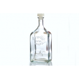 Бутылка стеклянная "Штоф" с пробкой, 1,2 л