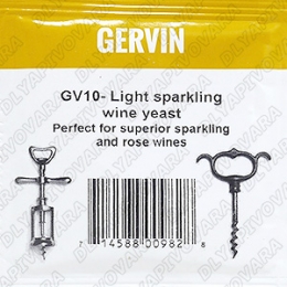 Винные дрожжи Gervin GV10 Light Spark Wine